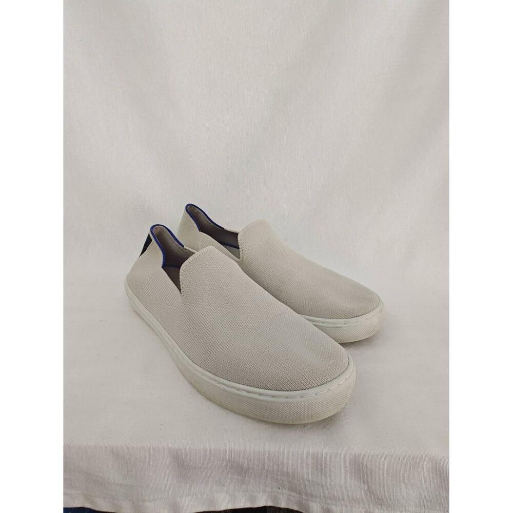 Rothy's The Original Slip On Sneaker Off White Light Gray‎ Knit Size 8.5